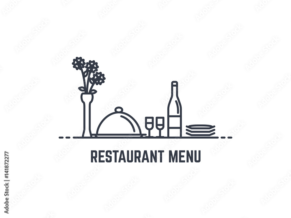 Restaurant menu banner Restaurant menu banner