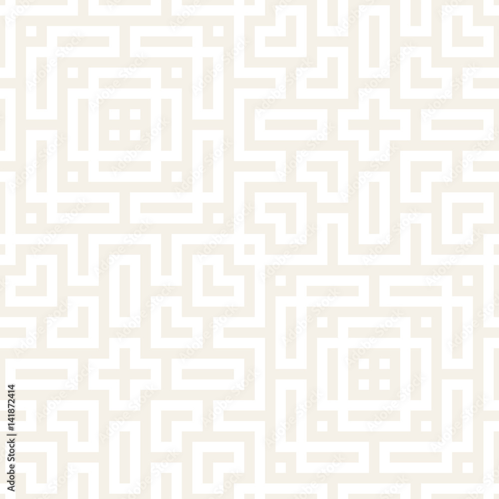 Maze Tangled Lines Contemporary Graphic. Abstract Geometric Background Design. Vector Seamless Pattern. Maze Tangled Lines Contemporary Graphic. Abstract Geometric Background Design. Vector Seamless Pattern.