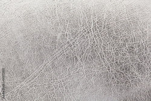 close up shot of silver leather texture background