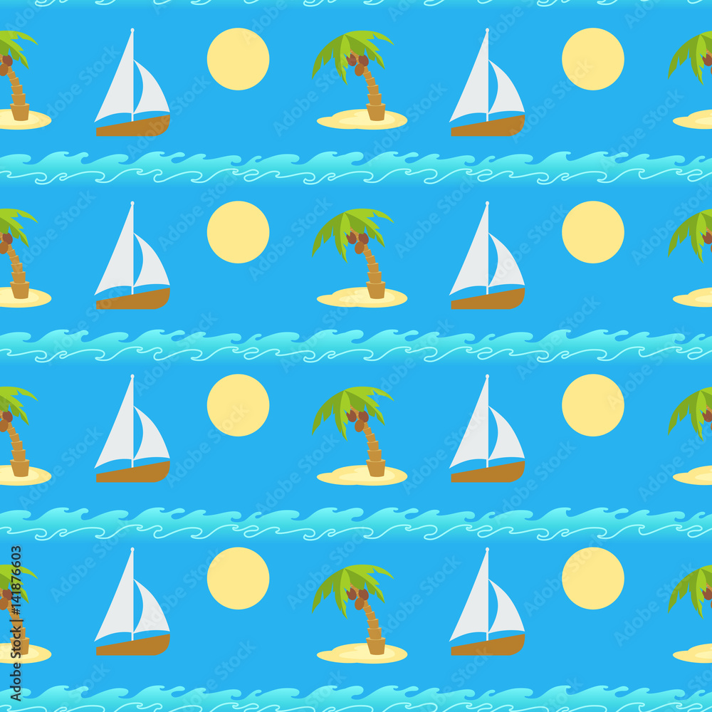 Ongoing vector pattern. Travel background