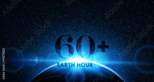 Earth Hour. Vector