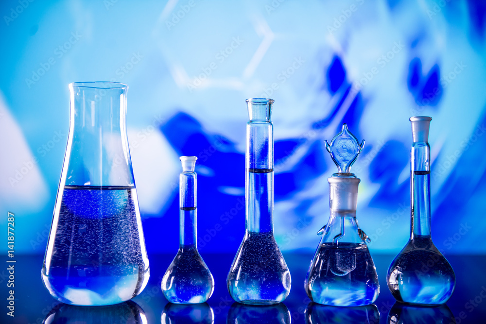Lab theme. Science and medical background. Laboratory glassware. Lab theme. Science and medical background. Laboratory glassware.