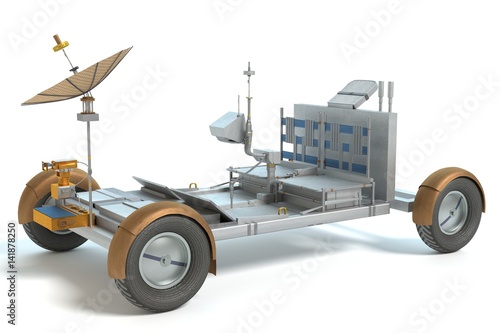 Fototapeta Naklejka Na Ścianę i Meble -  3d illustration of a space rover