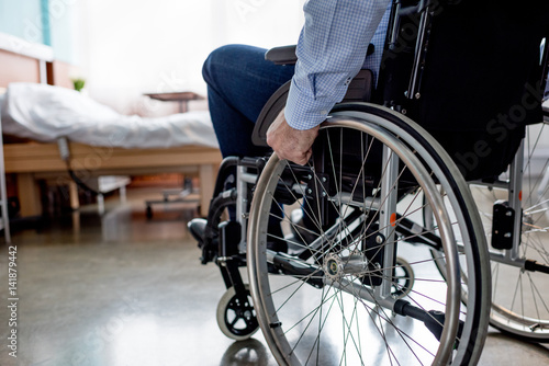 Senior patient in wheelchair