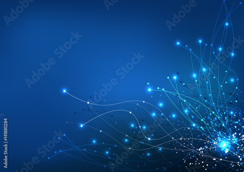 vector background abstract technology communication data Science