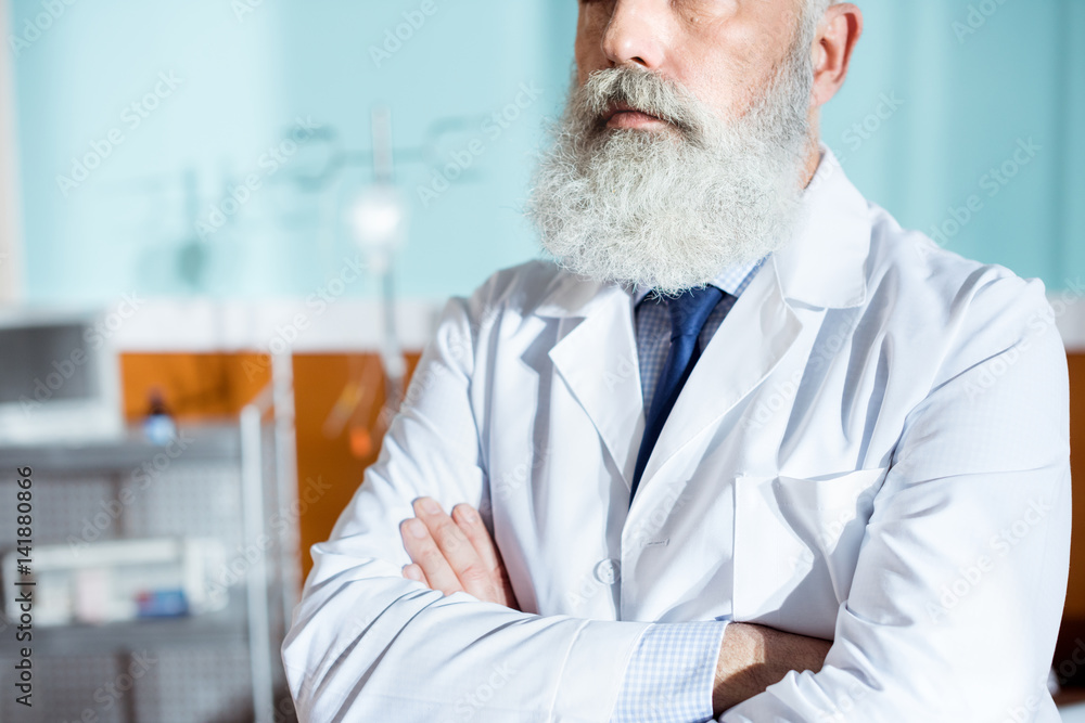 Senior bearded doctor