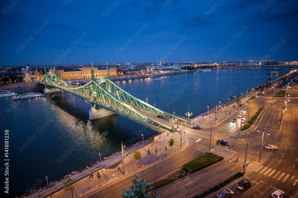 Budapest the capital of Hungary crossed by the Danube River