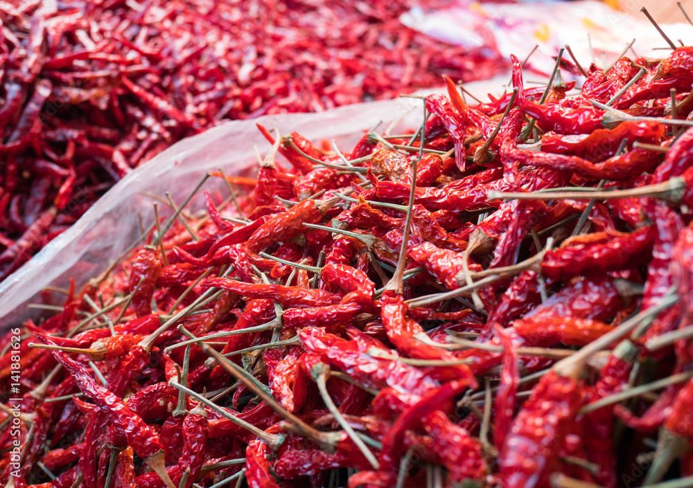 Fototapeta premium red dry chilli
