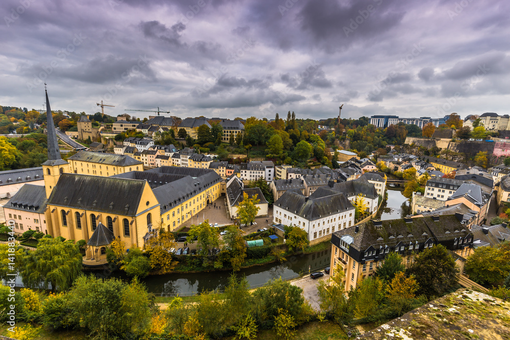 Luxembourg City, Luxembourg - October 22, 2016: Neumunster Abbey in Luxembourg City
