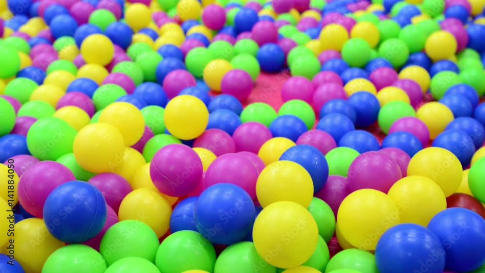 Multi-colored plastic balls. Multi-colored plastic balls.