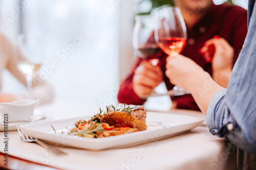 Young Friends Having Lunch