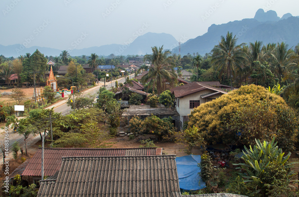 Vang vieng City at Laos