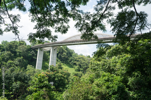 Singapore - February 03 2017: Henderson Waves, which connect Mount Faber Park with Telok Blangah Park, Singapore, Asia