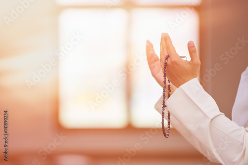 Canvas Print muslim praying