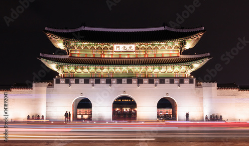 Gwanghwamu, the main gate of Gyeongbokgung palace in Seoul