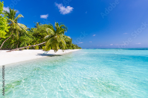 Pięknych perfect tropikalnych plażowych scenerii tła błękitnego dennego laguny nieba chmur tła tła strony internetowej projekta luksusowej podróży wakacje letni słońca zen inspirujący