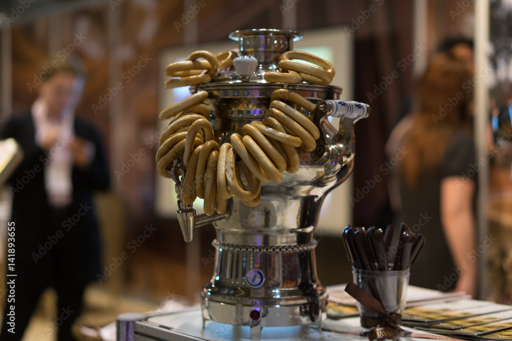 Obraz premium bagels sski Russian samovar