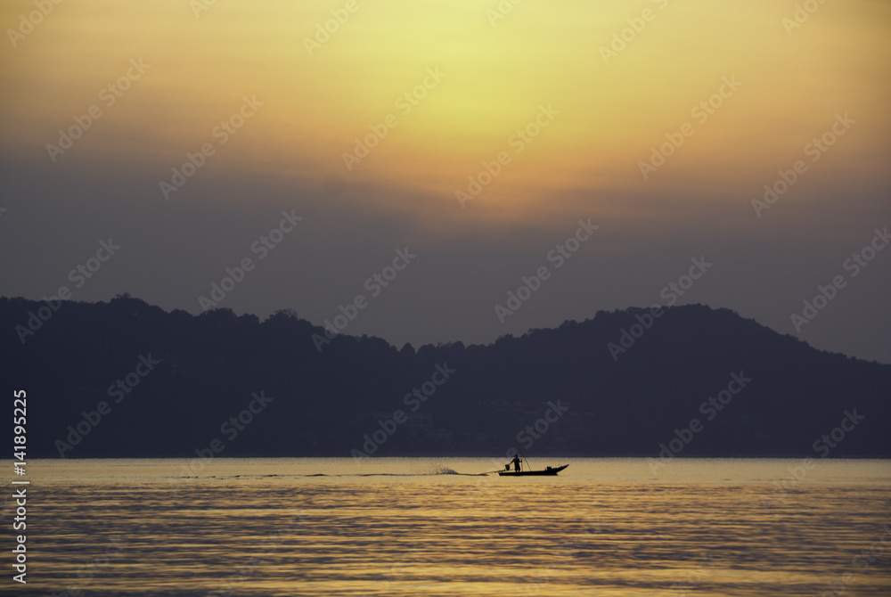 Sunrise at Phang-Nga bay