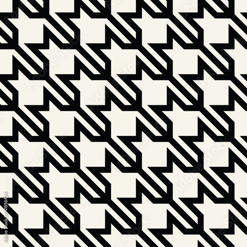 Obraz na plátně houndstooth checkered fashion trendy textile geometric pattern