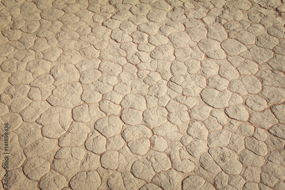 Mud texture of drying prism desiccation cracks in soil. Mud texture of drying prism desiccation cracks in soil.