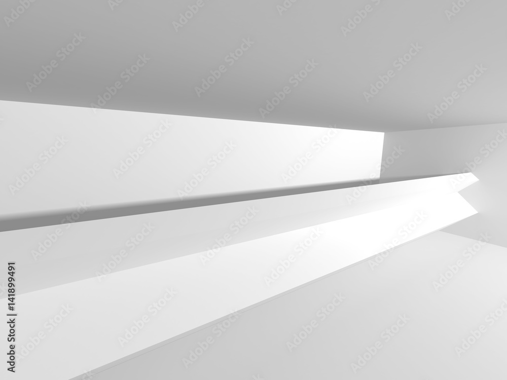 Futuristic White Architecture Design Background Futuristic White Architecture Design Background