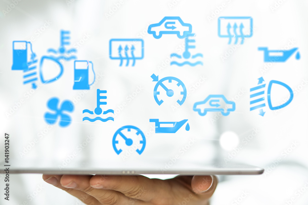 digital car service foto de Stock Adobe Stock