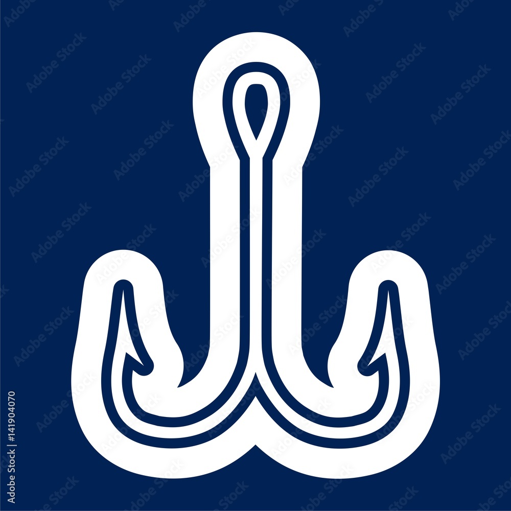 Vector icons fishhook - Illustration