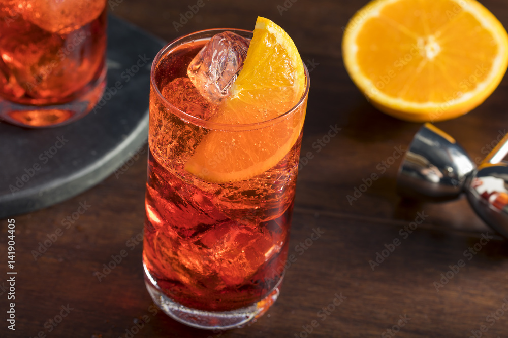 Refreshing Cold Americano Cocktail Refreshing Cold Americano Cocktail
