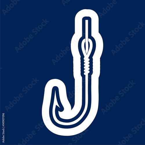 Vector icons fishhook - Illustration
