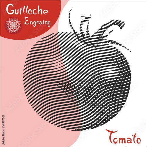 Tomato engraving, guilloche, silkscreen