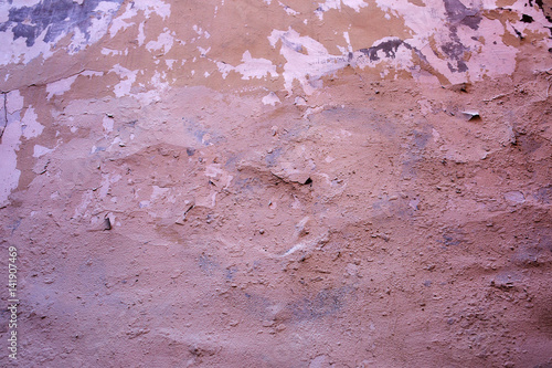 Pink and peach decorative plaster