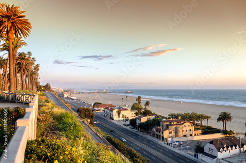 Foto Pacific Coast Highway at Santa Monica beach