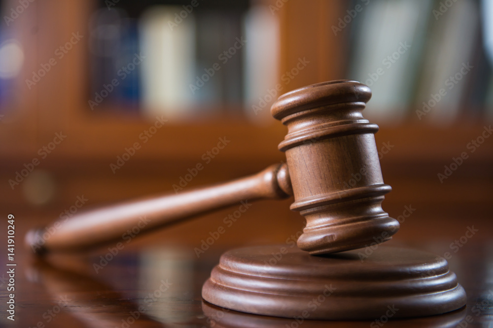 Law and Justice ConceptJudge gavel on table, closeup Law and Justice ConceptJudge gavel on table, closeup