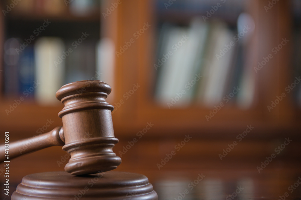 Law and Justice ConceptJudge gavel on table, closeup Law and Justice ConceptJudge gavel on table, closeup