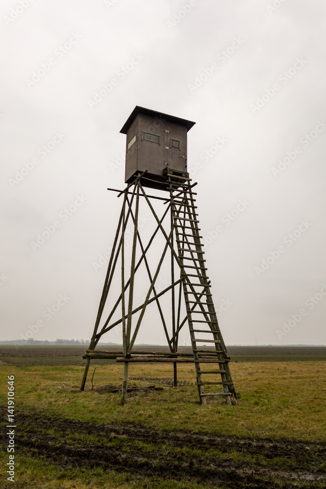 Naklejka premium Hunter's observation point.