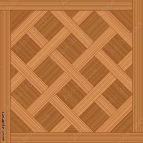 Versailles parquet - vector illustration of an ancient wooden flooring pattern.