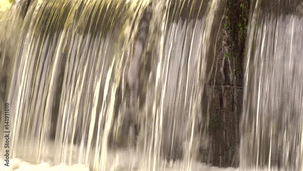 A strong flow of water from dams A strong flow of water from dams