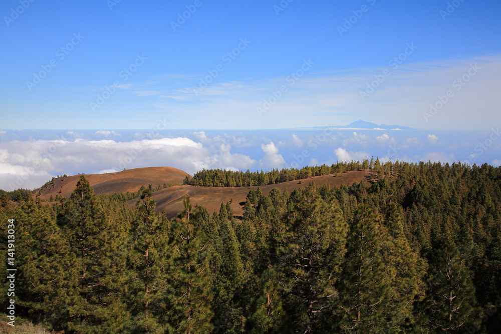 View from la palma to Mount Teide - Tenerife 