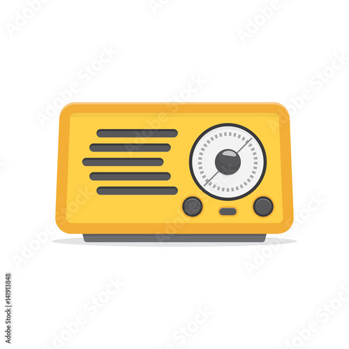 Retro radio receiver photo