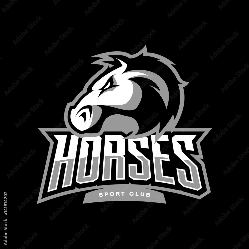 Furious horse sport club vector logo concept isolated on dark background. Modern professional team badge design.
Premium quality wild stallion animal t-shirt tee print illustration. Furious horse sport club vector logo concept isolated on dark background. Modern professional team badge design.
Premium quality wild stallion animal t-shirt tee print illustration.