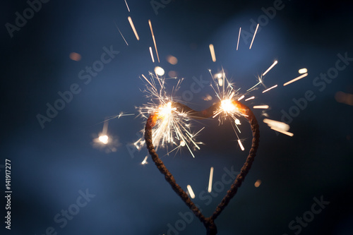 Heart shape sparkler