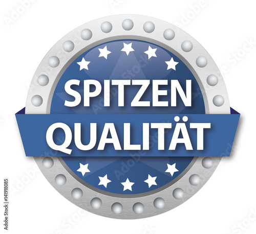 Button Spitzenqualität, blau