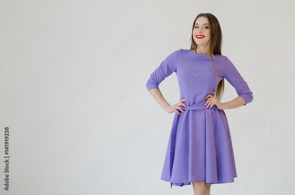 Young attractive smiling woman's portrait, spring fashion Young attractive smiling woman's portrait, spring fashion