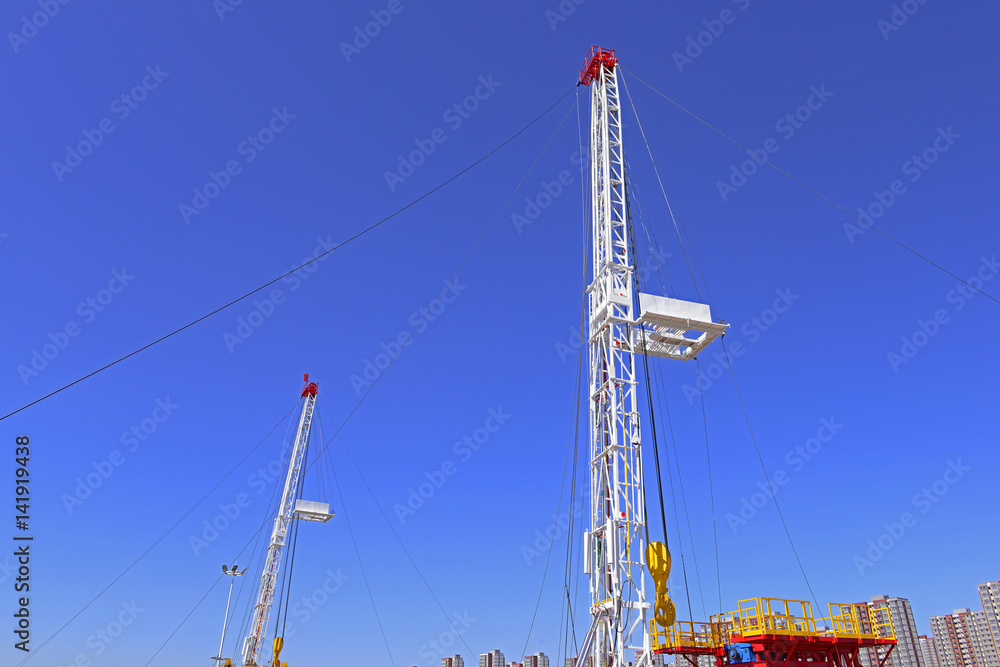 The oil derrick The oil derrick