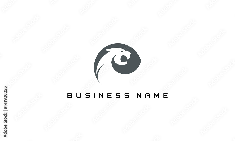 Naklejka premium lion icon logo vector