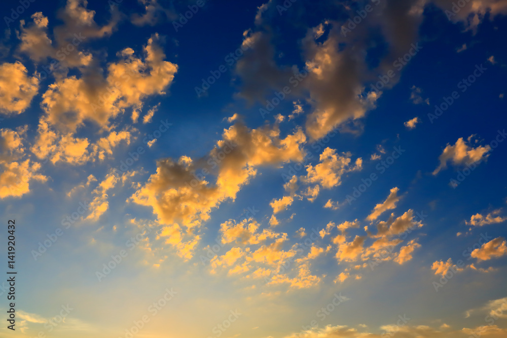 Beautiful atmosphere sky at sunset. Beautiful atmosphere sky at sunset.
