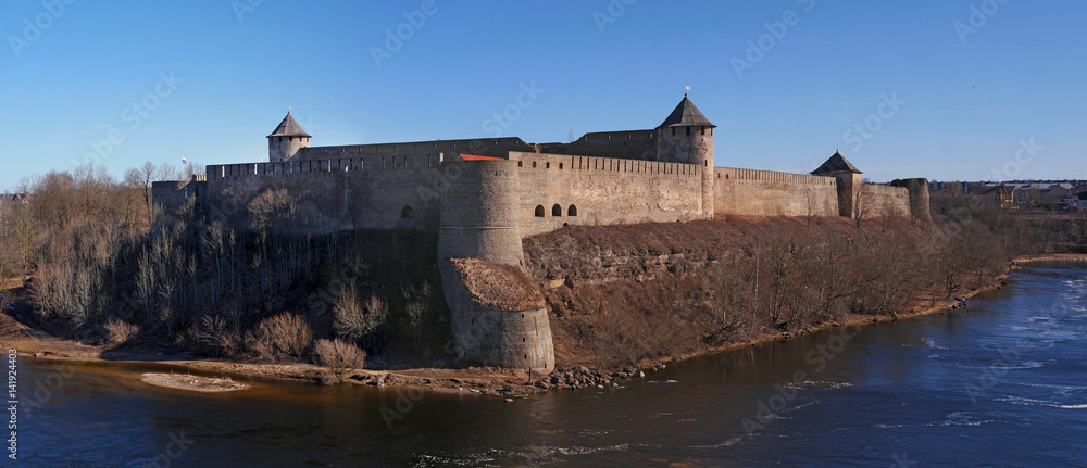 Ivangorod. ancient fortress at the border of Russia and Estonia