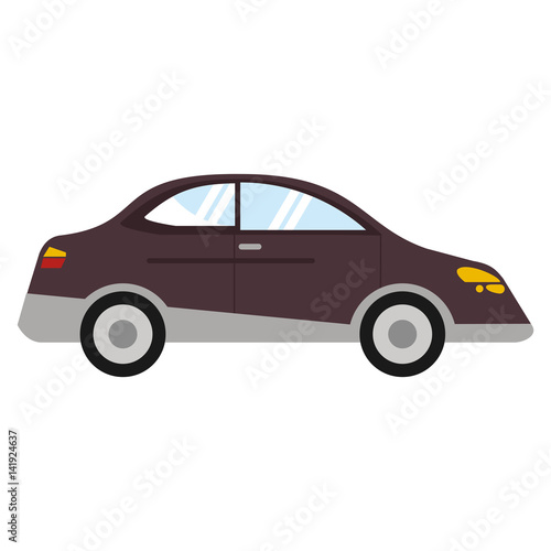 car sedan vehicle transport vector illustration eps 10