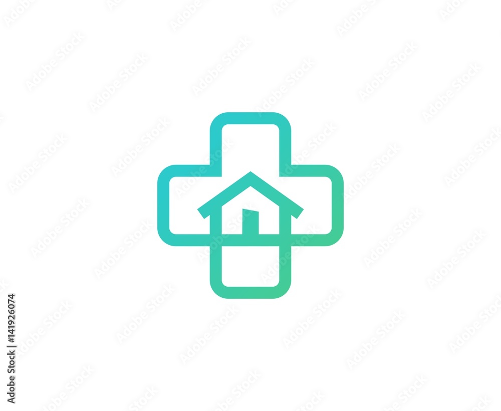 Hospital logo Stock Vector | Adobe Stock