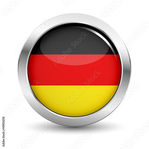 Free Download Germany Flag Icon Badge Vector Button - GFXLoad